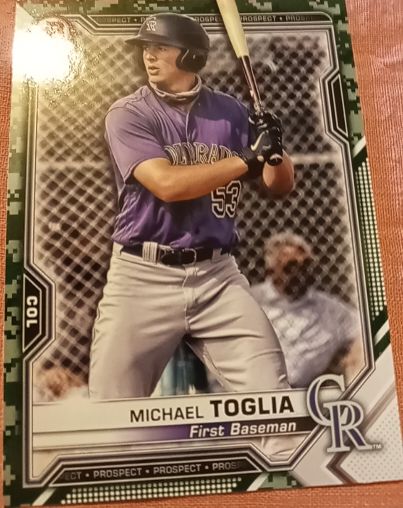2021 Bowman Prospects #BP-137 Michael Toglia — front