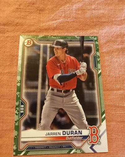 2021 Bowman Prospects #BP-135 Jarren Duran — front