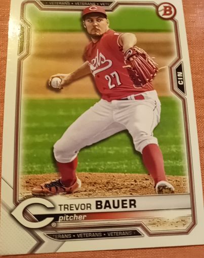2021 Bowman #9 Trevor Bauer — front