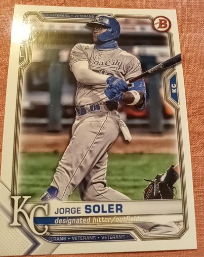 2021 Bowman #54 Jorge Soler — front