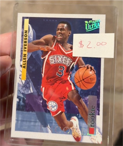 1996-97 Fleer Ultra #270 Allen Iverson Rookie Encore — front