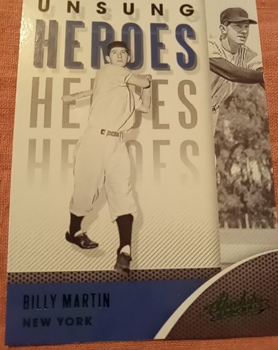 2021 Panini Absolute #UH-2 Billy Martin Unsung Heroes — front