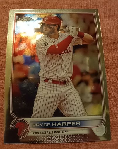 2022 Topps Chrome #220 Bryce Harper — front