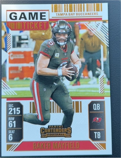 2024 Panini Contenders #92 Baker Mayfield Tampa Bay Buccaneers — front