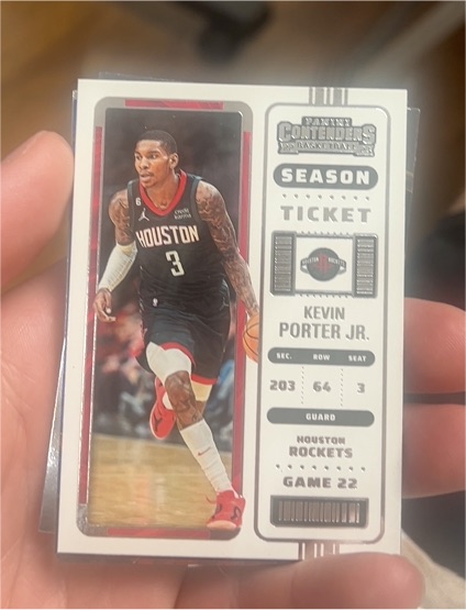 2022-23 Panini Contenders #54 Kevin Porter Jr. — front