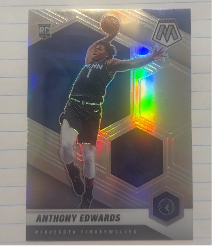 2020-21 Panini Mosaic #201 Anthony Edwards RC — front