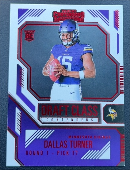 2024 Panini Contenders Draft Class Contenders #25 Dallas Turner — front