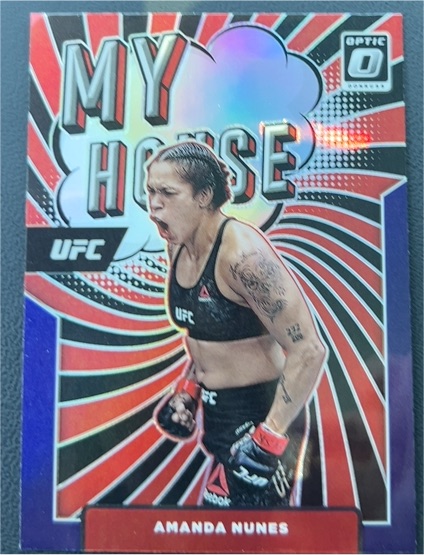 2022 Donruss Optic UFC My House #3 Amanda Nunes — front