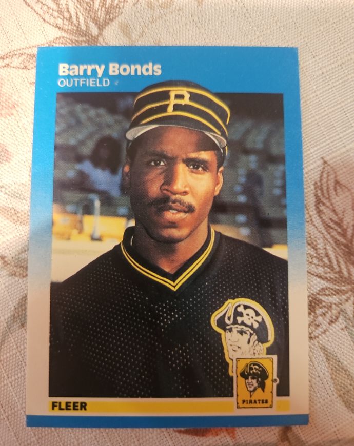 1987 Fleer #604 Barry Bonds Rookie Card — front