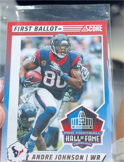 2024 Panini Score First Ballot #3 Andre Johnson — front