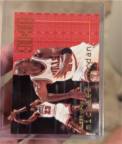 1995-96 Fleer #9 Michael Jordan End 2 End — front
