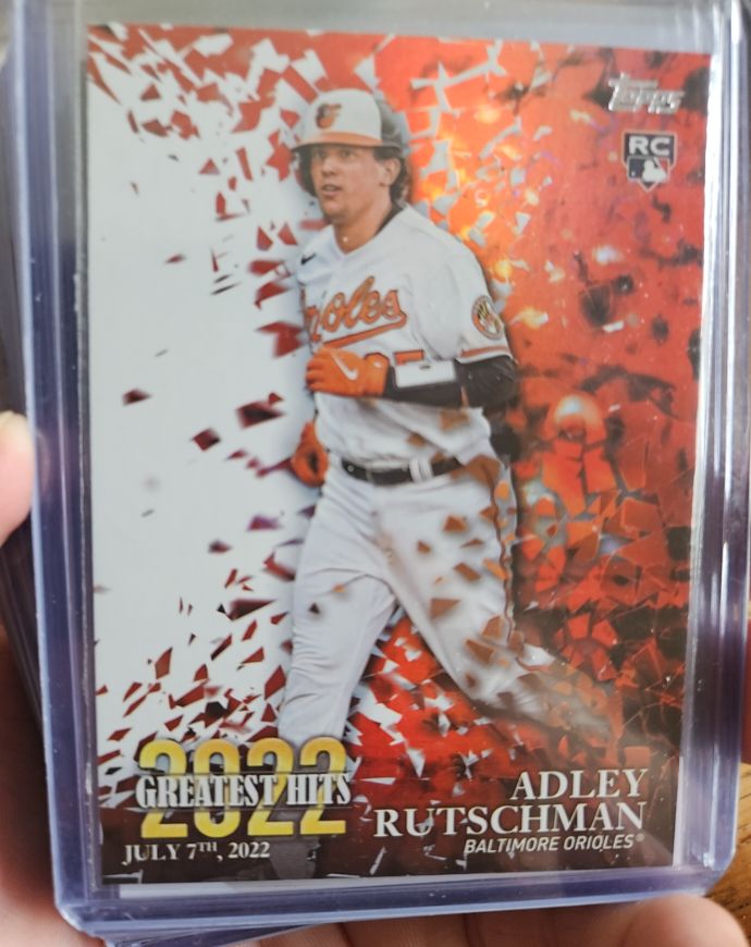 2023 Topps Series 1 #22GH-23 Adley Rutschman 2022 Greatest Hits Rookie Card — front