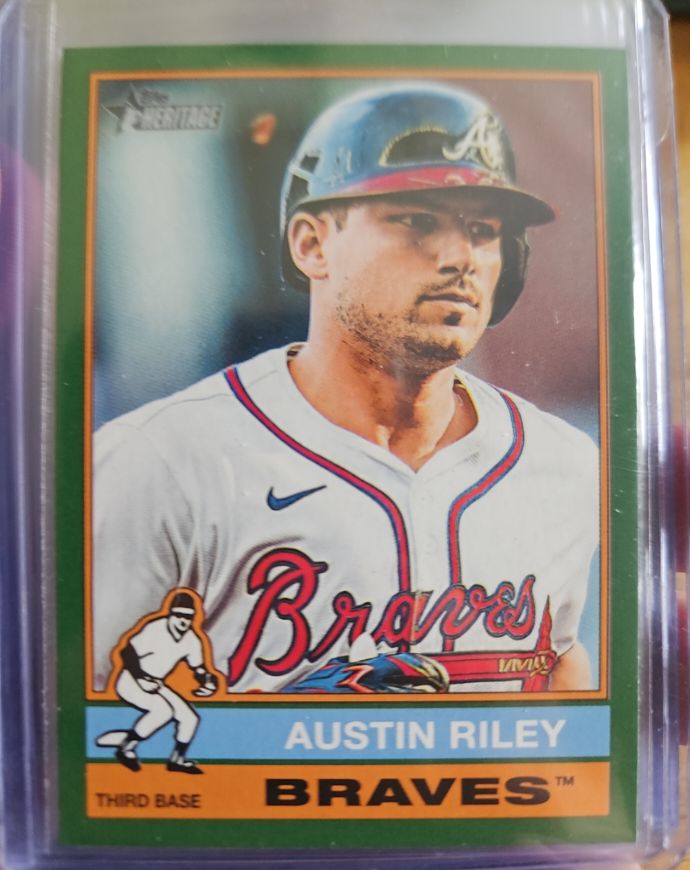 2025 Topps Heritage #364 Austin Riley — front