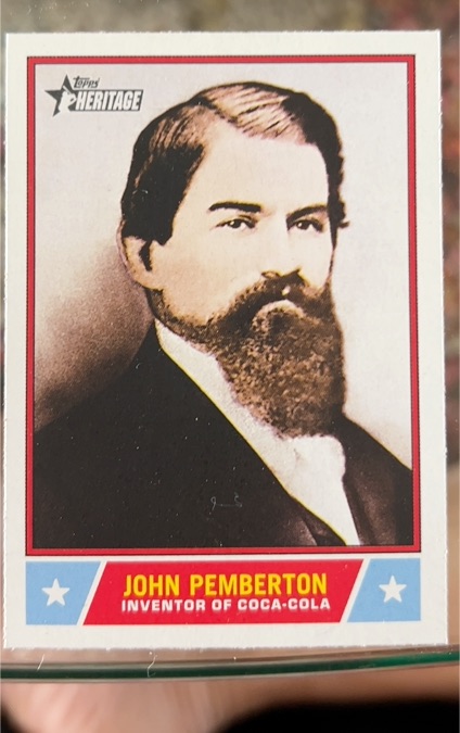 2025 Topps Heritage Notable Americans #NS-60 John Pemberton — front