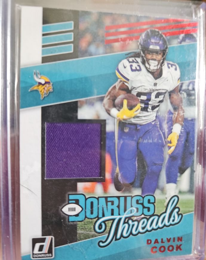 2019 Donruss Threads #T-10 Dalvin Cook — front