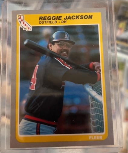 1985 Fleer #303 Reggie Jackson California Angels — front