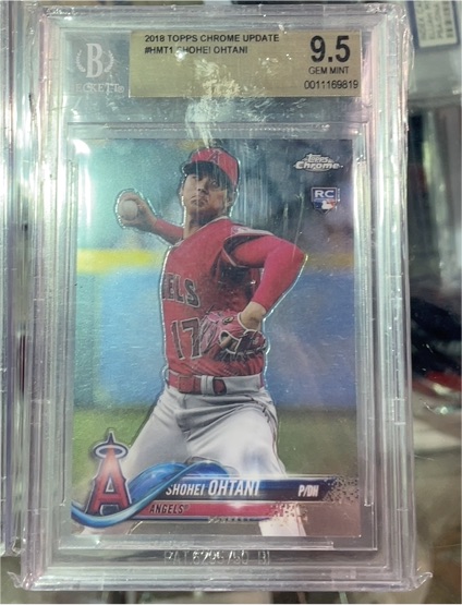 2018 Topps Chrome Update #HMT1 Shohei Ohtani — front