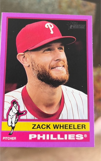 2025 Topps Heritage #65 Zack Wheeler — front