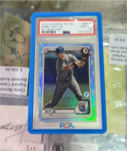 2020 Bowman 1st Edition #BP-25 Bobby Witt Jr — front