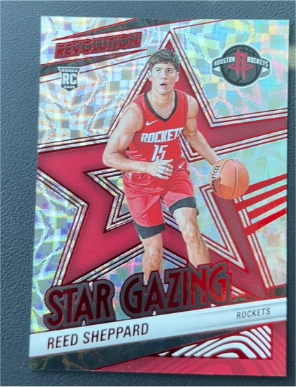 2024-25 Panini Revolution #6 Reed Sheppard Star Gazing Rookie Card — front