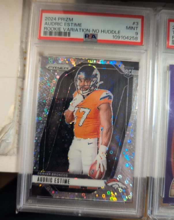 2024 Panini Prizm #3 Audric Estime Rookie Variation No Huddle — front
