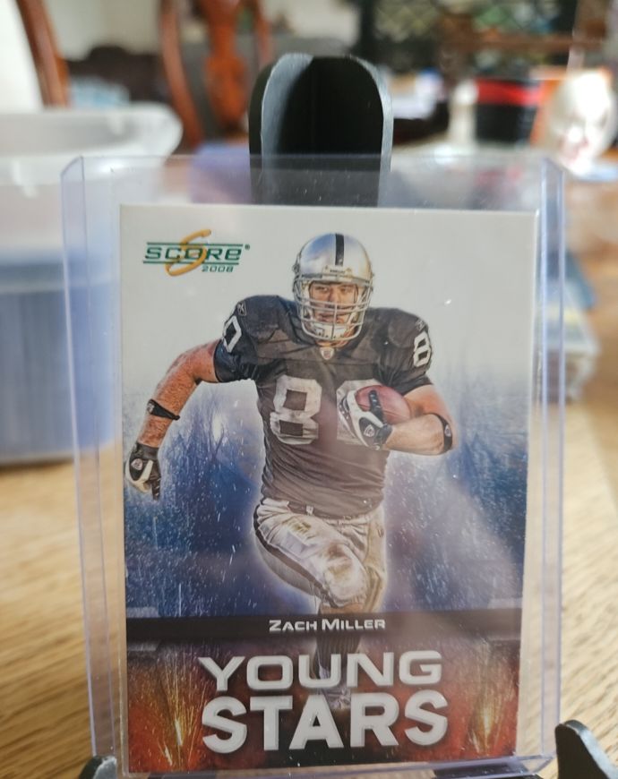 2008 Score Young Stars #YS-19 Zach Miller — front