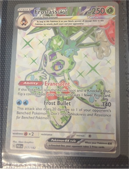 2023 Pokémon SV04: Paradox Rift #217 Froslass ex — front