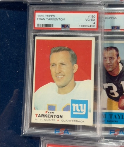 1969 Topps #150 Fran Tarkenton — front