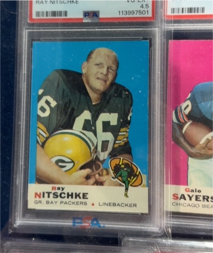 1969 Topps #55 Ray Nitschke — front