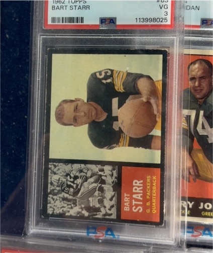 1962 Topps #63 Bart Starr — front