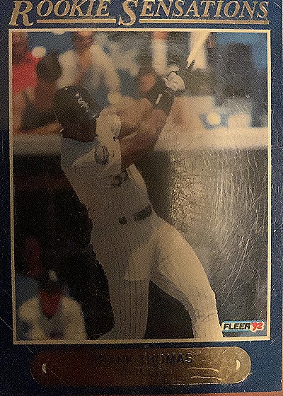 1992 Fleer Rookie Sensations Frank Thomas — front