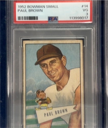 1952 Bowman Small #14 Paul Brown — front