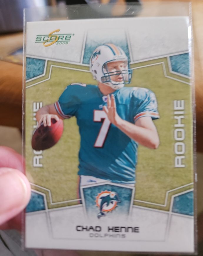 2008 Score #376 Chad Henne Rookie Card — front