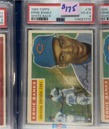 1956 Topps #15 Ernie Banks — front