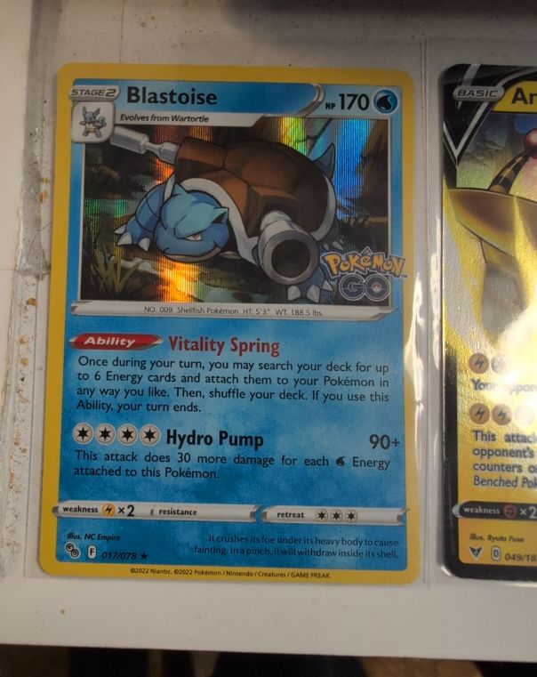 2022 Pokemon GO #017 Blastoise — front