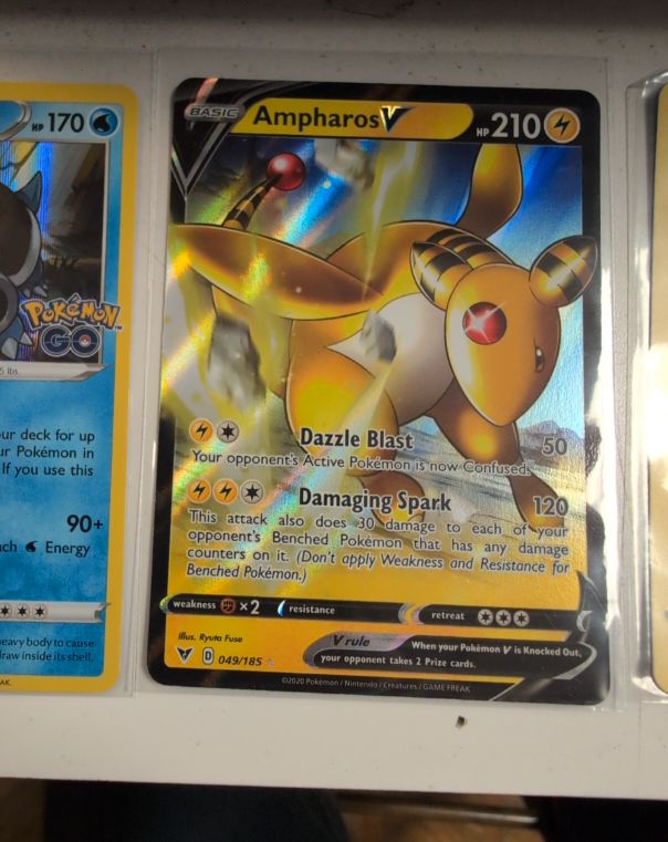 2020 Pokémon Vivid Voltage #049 Ampharos V — front