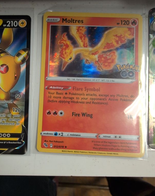 2022 Pokémon TCG Pokemon GO #012 Moltres — front