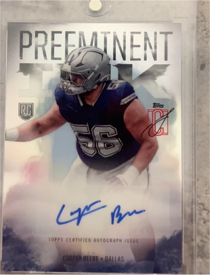 2024 Topps Signature Class Preeminent Ink #Cooper Beebe — front