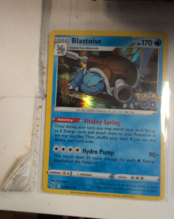 2022 Pokémon TCG Pokémon GO #017 Blastoise — front