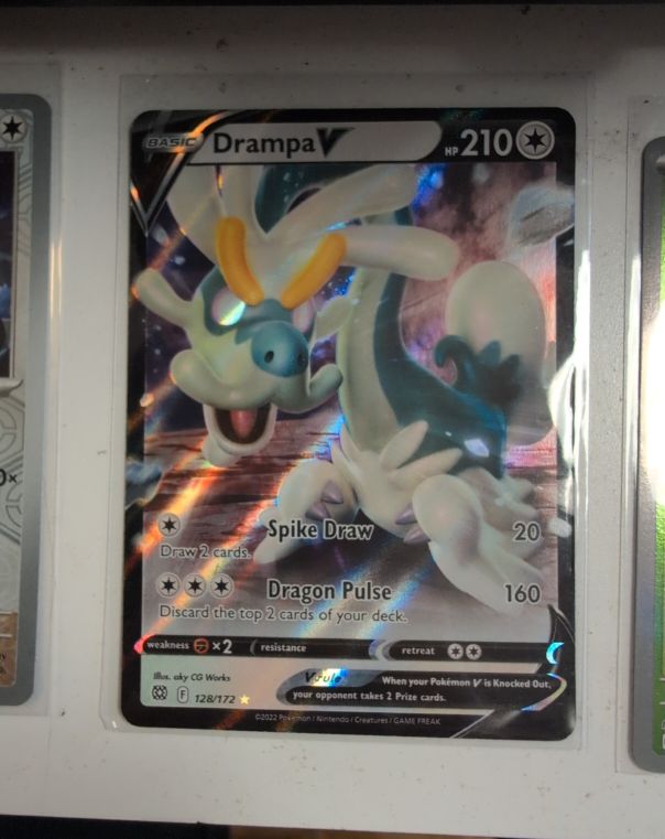 2022 Pokémon TCG Brilliant Stars #128 Drampa V — front