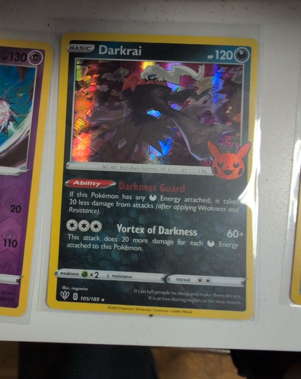 2020 Pokémon Trick or Trade #105 Darkrai — front