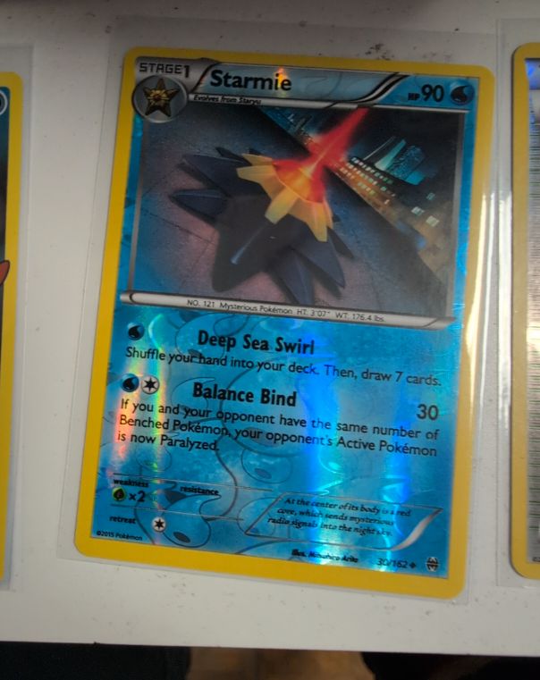 2015 Pokémon Breakthrough #30 Starmie — front