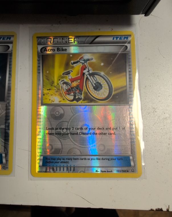 2015 Pokémon Primal Clash #122 Acro Bike — front