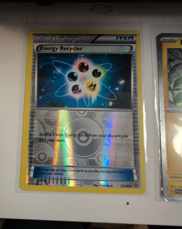 2015 Pokémon XY Ancient Origins #72 Energy Recycler — front