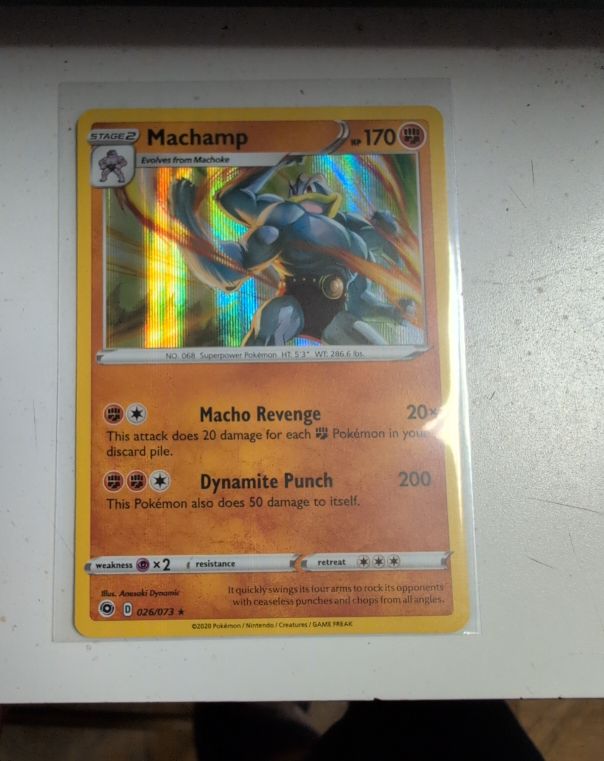 2020 Pokémon Champion's Path #026 Machamp — front