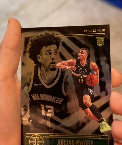 2020-21 Panini Illusions #174 Jordan Nwora Rookie Card Milwaukee Bucks — front