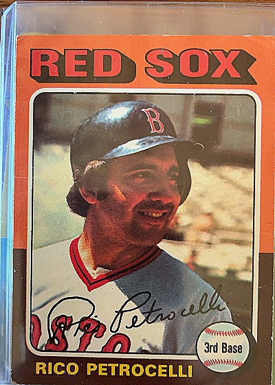 1975 Topps #356 Rico Petrocelli Boston Red Sox — front