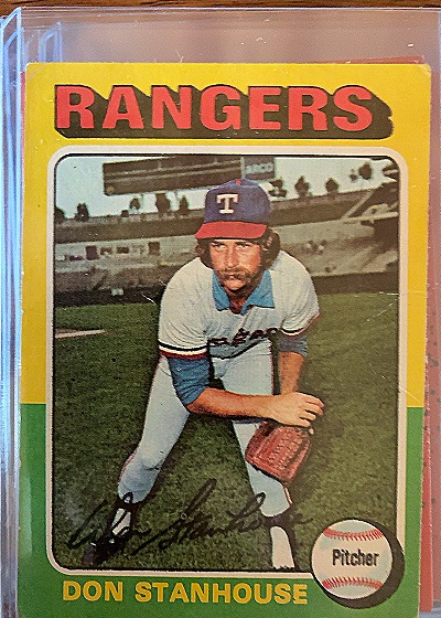 1975 Topps #493 Don Stanhouse — front
