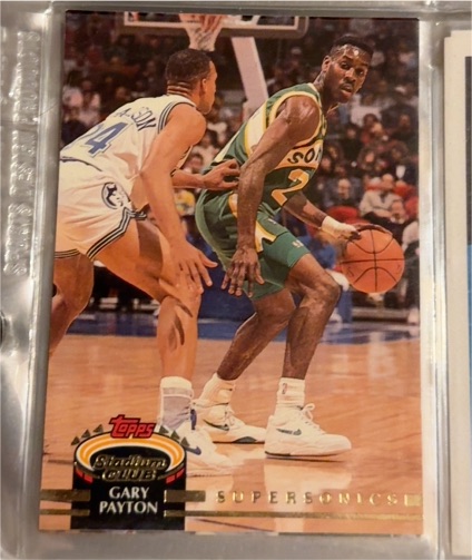 1992-93 Topps Stadium Club #124 Gary Payton — front