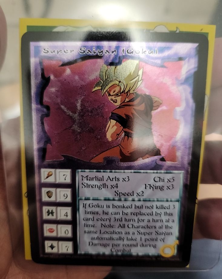 1997 Ani-Mayhem Dragon Ball Z Super Saiyan Goku Ultra Rare Foil — front